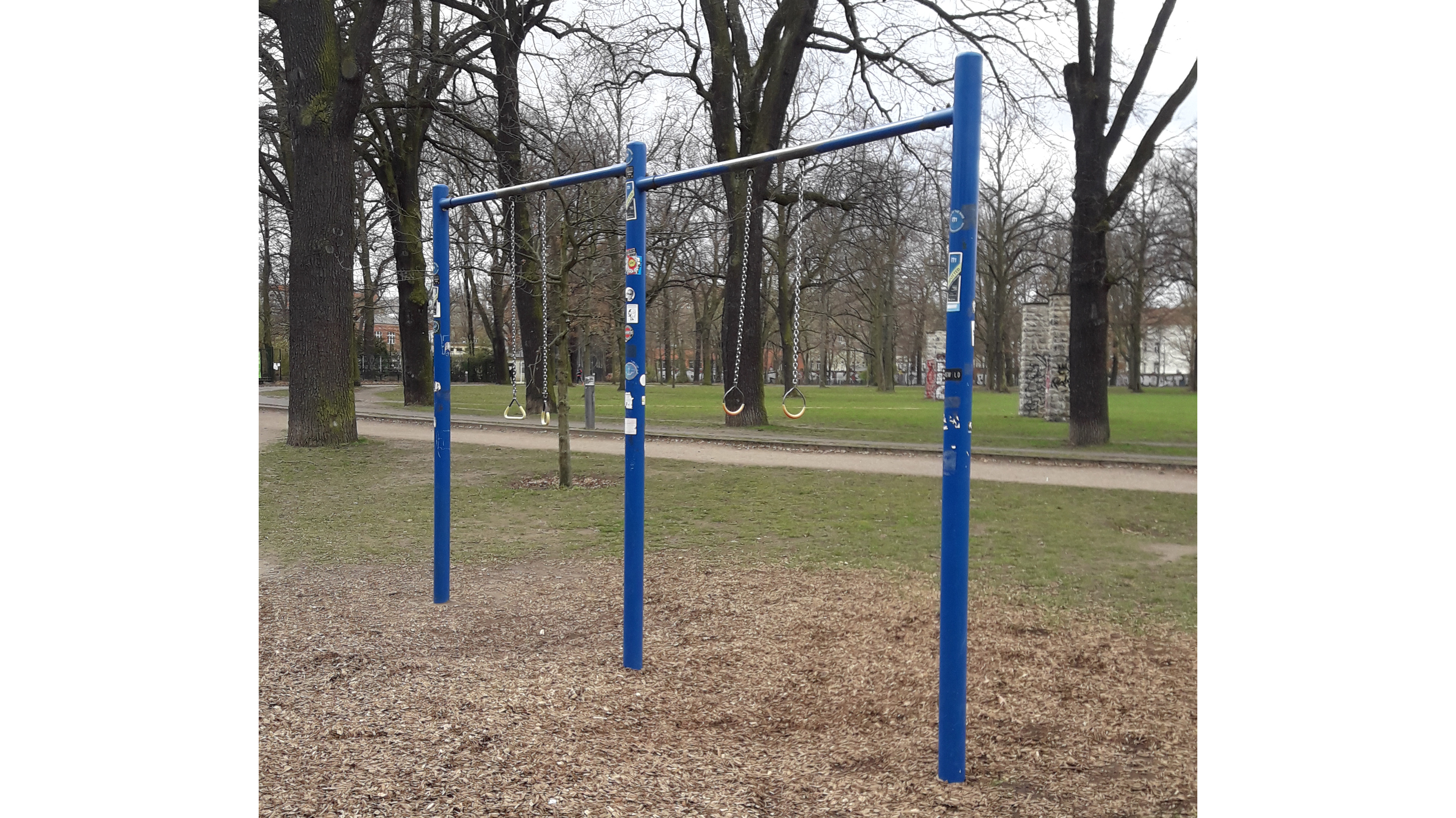 Klimmzugstange Calisthenics-Park Volkspark Friedrichshain