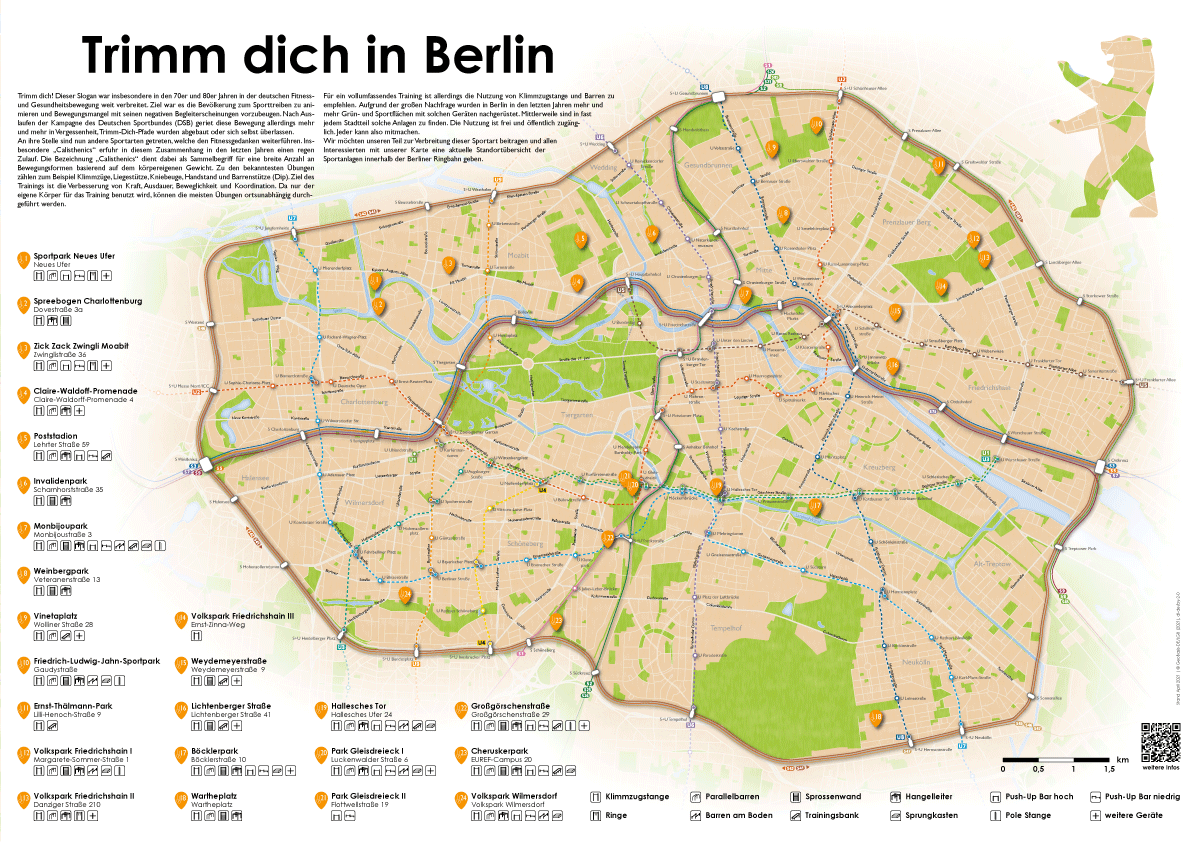 Beige Trimm-Dich Karte